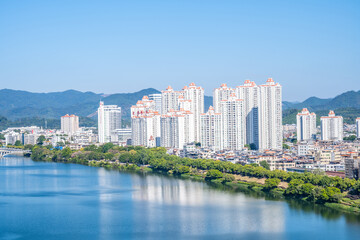 Riverside property with river view in Zengcheng, Guangzhou, China