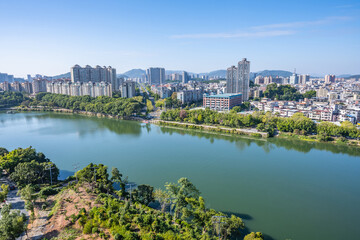 Naklejka premium Zengjiang Riverside scenery in Zengcheng District, Guangzhou, China