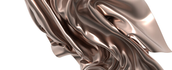 Rose Gold Draped Fabric Texture