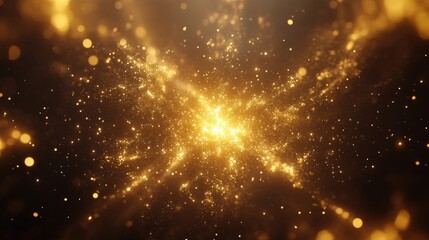 Fototapeta premium Golden fireworks celebrating Silvester 2025 against a dark night sky