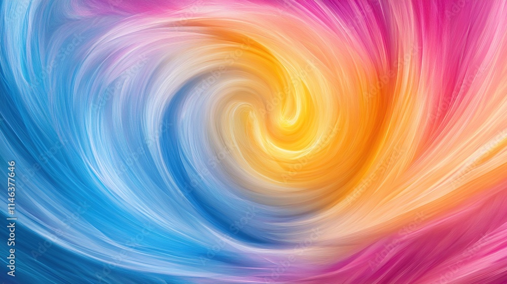 Poster colorful spiral abstract background with vortex and swirling patterns