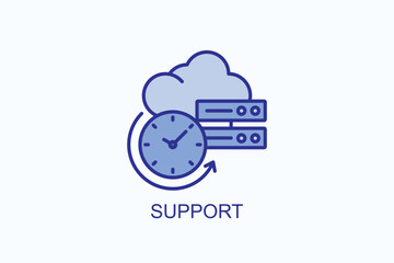 Support vector, icon or logo sign symbol illustration 