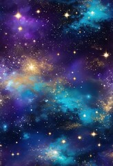 Fototapeta premium close view shimmering celestial stars cosmic themed atmosphere capturing beauty night sky, astronomy, cosmos, space, galaxy, universe, constellations