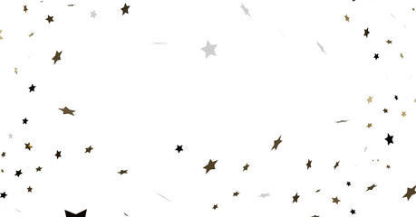 Scattered Stars on White Background