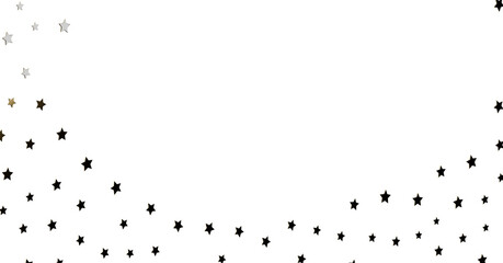 Scattered Stars on White Background