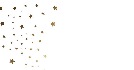 Gold Stars on White Background