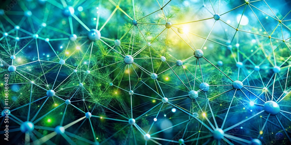 Poster abstract network: double exposure bio-tech web