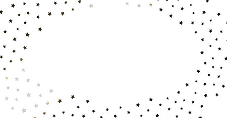 Gold Black White Starry Frame Background