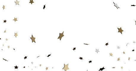 Falling Stars Confetti Background