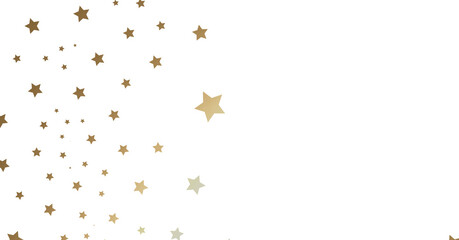 Gold Stars on White Background