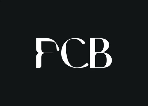 FCB letters logo desigen and initial logo desigen