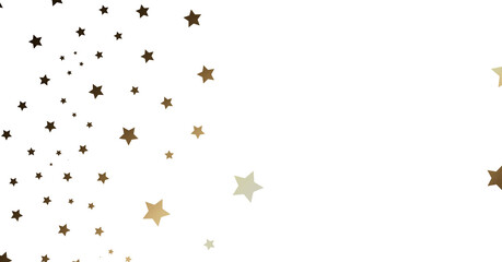Gold Star Burst on White Background