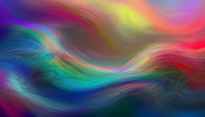 Obraz premium A stunning 3D render of an abstract multicolor spectrum