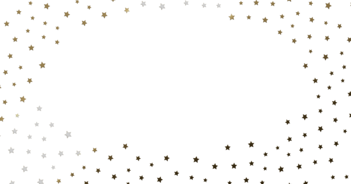 Gold and Silver Starry Frame