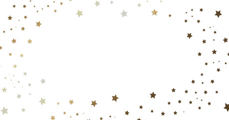 Gold and Beige Starry Frame Background