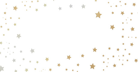 Gold and Silver Star Background