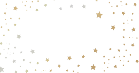 Gold and Silver Star Background