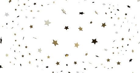 Gold and Black Star Confetti Background