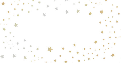 Gold and Silver Star Background