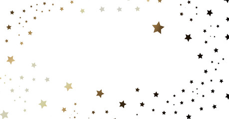 Gold and Black Starry Frame