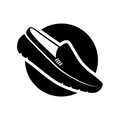 Simple shoes shop logo, shoes icon vector.