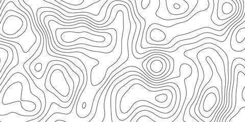 Obraz premium Wavy Contour background. Topographic contour background. contour lines background. Topographic contour wallpaper. Abstract wavy background.
