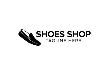 Simple shoes shop logo vector. Modern shoes shop icon.