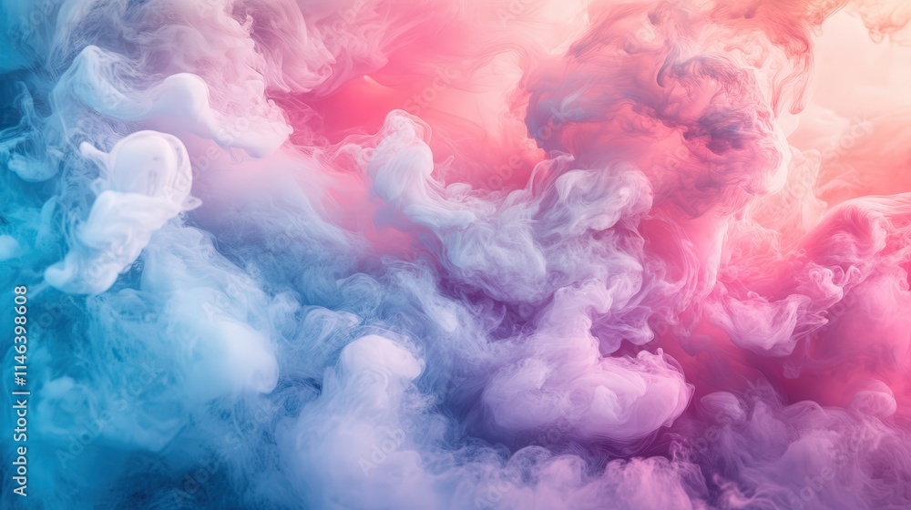 Poster a photo that features dynamic gradient textures with a seamless transition from vibrant pinks to soo