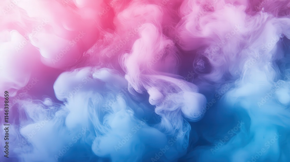 Poster a photo that features dynamic gradient textures with a seamless transition from vibrant pinks to soo