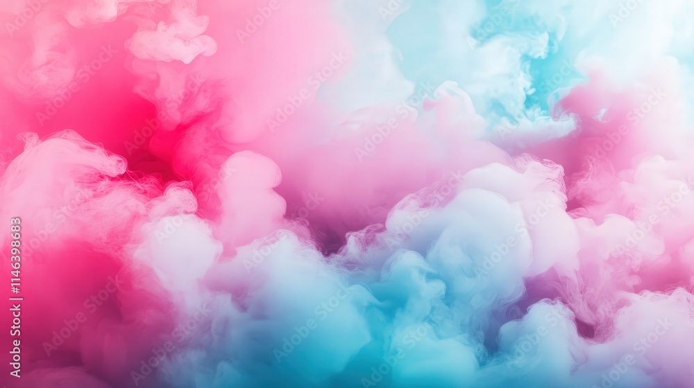 Poster a photo that features dynamic gradient textures with a seamless transition from vibrant pinks to soo