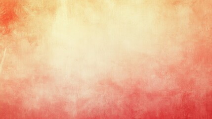 Obraz premium a retro gradient background that transitions from warm red to soft peach, lightly textured with a grain effect.