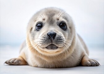 Adorable Seal Pup,  Wildlife Photography, Ocean Mammal,  Sea Animal Image,  Cute Seal Background
