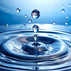 water droplets on white background