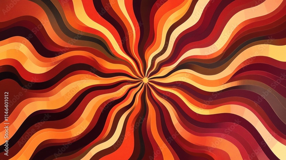 Aufkleber a vibrant abstract design with swirling warm colors creating a dynamic, energetic pattern.