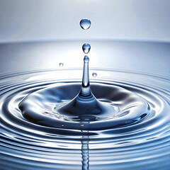 water droplets on white background