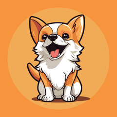 Elegant Silhouette Of A Dog Vector Illustration