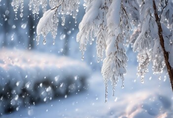 mesmerizing raindrop patterns adorning snow covered surfaces creating unique visual textures elegant artwork, nature, winter, moisture, landscape, design