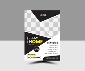 modern real estate flyer design template