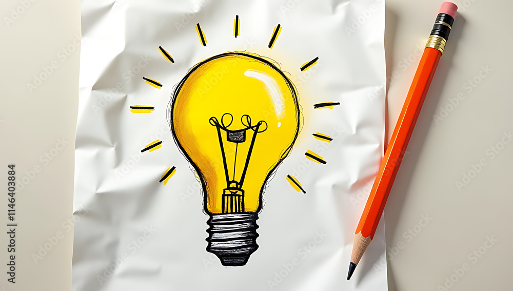 Poster Big ideas are born from inspired thinking using simple tools like a pencil and a crumpled piece of paper._00003_
