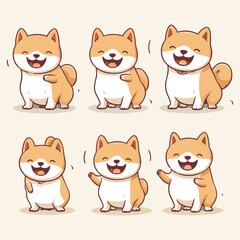 Elegant Silhouette Of A Puppy Vector Illustration