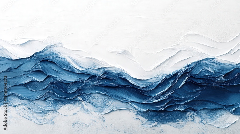 Poster an abstract creation with a white background and a textured surface that gives it a tactile quality.