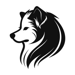 Elegant Silhouette Of A Cat And Dog Vector Illustration