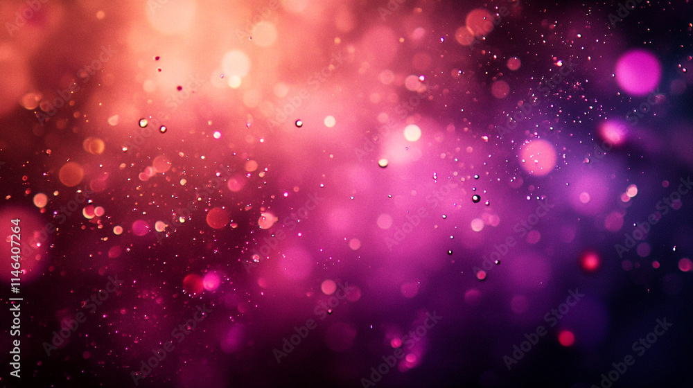 Aufkleber Colorful abstract background with sparkling bokeh effects and light reflections. 