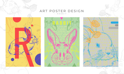 art-poster-rabbit-design