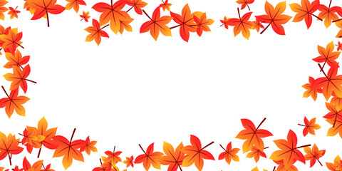 Fall vector seamless pattern for season fabric, decoration, wallpaper and wrapping paper