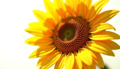 Fototapeta premium sunflower isolated on white