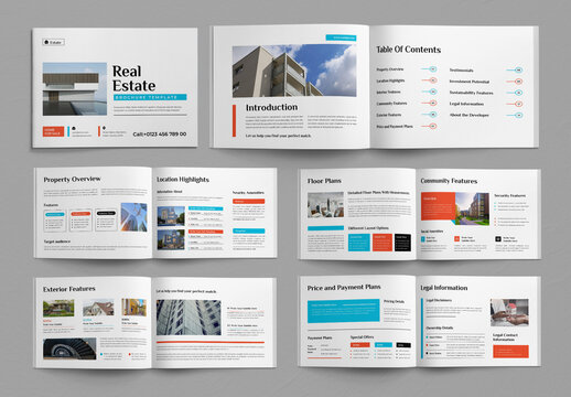 Modern Real Estate Brochure Template for Professional Marketing