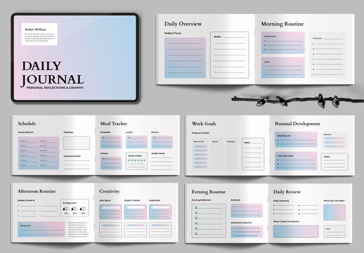 Daily Journal Template for Personal Growth and Reflection