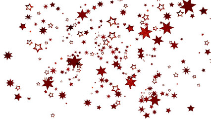 Red Star Background: Festive Sparkle