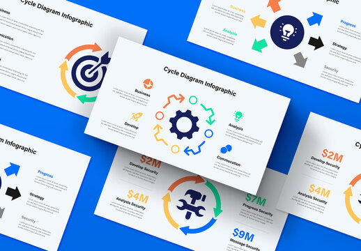 Colorful Circular Infographic Diagram Template
